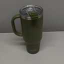 Beast 42 oz Tumbler with Handle Stainless Steel Vacuum Insulated Coffee Ice Cup Double Wall Travel Flask (Army Green)