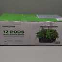 Ahopegarden Hydroponics Growing System Kit Indoor Herb Garden with Grow Light 12 Pods, with LCD Touch Panel Hydroponic Planter, Planting Height Up to 17", Grower Harvest Fresh Veggie Lettuce, Black