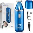 Dog Paw Trimmer, Low-Noise Dog Clippers for Grooming, 20mm-Blade Electric Pet Hair Trimmer with LED Light, Protective Cap, Rechargeable Pet Paw Grooming Clippers for Paws, Ears, Face, Jewel Blue