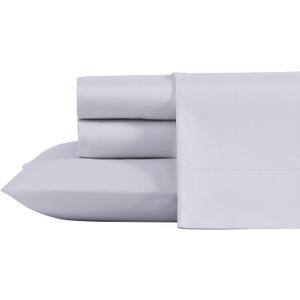 Laura Ashley- King Sheet Set, Luxury Sateen Cotton Bedding, 800 Thread Count, Soft & Smooth Home Decor (Solid Purple, King)