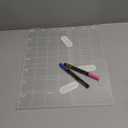 JJPRO Non-Magnetic Dry Erase Calendar for Fridge-Reusable Monthly&Weekly Planning Board and Blank Clear Board Bundle for All Smooth Surfaces. Clear Reusable Board Sticks to Fridge,Wall,Door&Glass