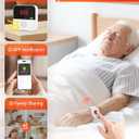 PILSAMAS WiFi Caregiver Page Wireless Call Button System - 1 Lanyard + 1 Wristband Emergency Button, No Monthly Fee, APP Alert, Custom Name/Tones, Fall Alert Devices for Elderly at Home, Nursing Care