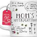 Gossby Mom Affirmation Coffee Mug - Mother's Day, Christmas, Birthday Gift For Mom - Positive Energy Gifts For Women - 11oz White Ceramic Cup