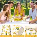 Kochorie 200 Pieces Lemonade Paper Cups 9oz Disposable Yellow Paper Cups Cold Hot Beverage Juice Drinking Cups for Lemonade Stand Supplies Summer Fruit Party