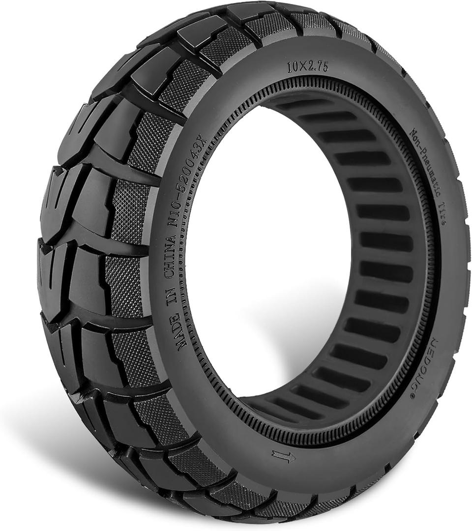 GYL 10X2.75 Scooter Tires: 70/65-6.5 Solid Tire for Hiboy Max3 Titan Pro Evercross H5 Hover 1 Alpha Electric Scooter Replacement Wheels 10x2.70-6.5, 10x2.75-6.5 Tubeless Off Road Rubber Tyre