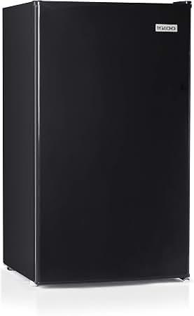 Igloo 3.2 Cu.Ft. Mini Fridge with Freezer - Single Door Compact Refrigerator with Glass Shelves for Homes, Dorms & Offices- Keep Snacks, Drinks & Frozen Foods Cool with Temperature Control Mini Fridge
