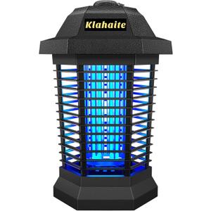 Klahaite Bug Zapper Outdoor, Electric Mosquito Zapper, Fly Zapper Indoor Fly Traps, Mosquito Repellent Outdoor Patio and Backyard Covers 1/2 Acre, 3 Prong Plug, 4200V, ABS Fireproof Plastic Outer