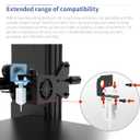 Upgraded 3D Touch V3.2 BL-Touch Replacement incl. 4 Brackets Compatible with Ender-3/3S/3Pro, Ender-5/5S/5Pro,CR-10 and Geeetech 3D Printers Auto Bed Leveling Sensor Kit, +/- 0.005mm Accuracy