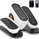 Under Desk Elliptical Machine, Electric Ellipse Leg Exerciser as Seen on Tv for Seniors with 10 Adjustable,Pedal Exerciser,Exercise Equipment for Home (White)