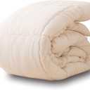 EMOOR Japanese Futon Comforter CLASSE Twin Made in Japan White, Foldable Floor Sleeping Bed Tatami Mat