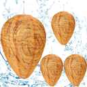 DECYOOL 4 Pack Wasp Nest Decoy Hanging Wasp for Wasps Hornets Yellow Jackets Outdoor Waterproof Material (Orange)