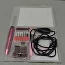 Electric Nail Drill,USB Electric Nail Drill Machine for Acrylic Nail Kit,Portable Electric Nail File Polishing Tool Manicure Pedicure Kit Efile Nail Supplies for Home Salon,Pink