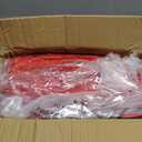 MUXHOMO 7 Pieces Full Comforter Set, Reversible Bed in a Bag Full Size, All Season Bedding Set with Comforter, Flat Sheet, Fitted Sheet, Pillowcases & Shams, Red & Black (Full (82"x86"))