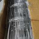 Farm Fence 4ft. x 164ft Galvanized Field Wire Fencing, Heavy Duty Cattle, Deer, Goat & Hog Wire Fence for Yard & Garden Protection (Silver)