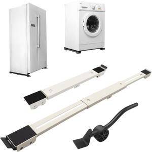 Extendable Appliance Rollers with Lifter Tool, Heavy Duty Furniture Movers for Refrigerator, Washer, Dryer, Sofa & Furniture Moving Base