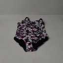 Tempt Me Women Ruched Slimming One Piece Swimsuits Tummy Control Vintage Bathing Suits (Large, Purple Floral)