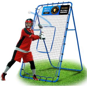 Volleyball Lacrosse Rebound Net Pro, WINTHAI Lacrosse Rebounder for Backyard, 7x4FT/6x4FT/4x4FT Bounce Back Net with Target Strike Zone, Easy Quick Setup, Volleyball Baseball Softball Soccer Training (7FTx4FT)