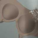 LetsJoli Bras for Women Supportive Wireless Push Up Bra Full Coverage No Underwire Seamless Plus Size for Older Women (Pink, L)