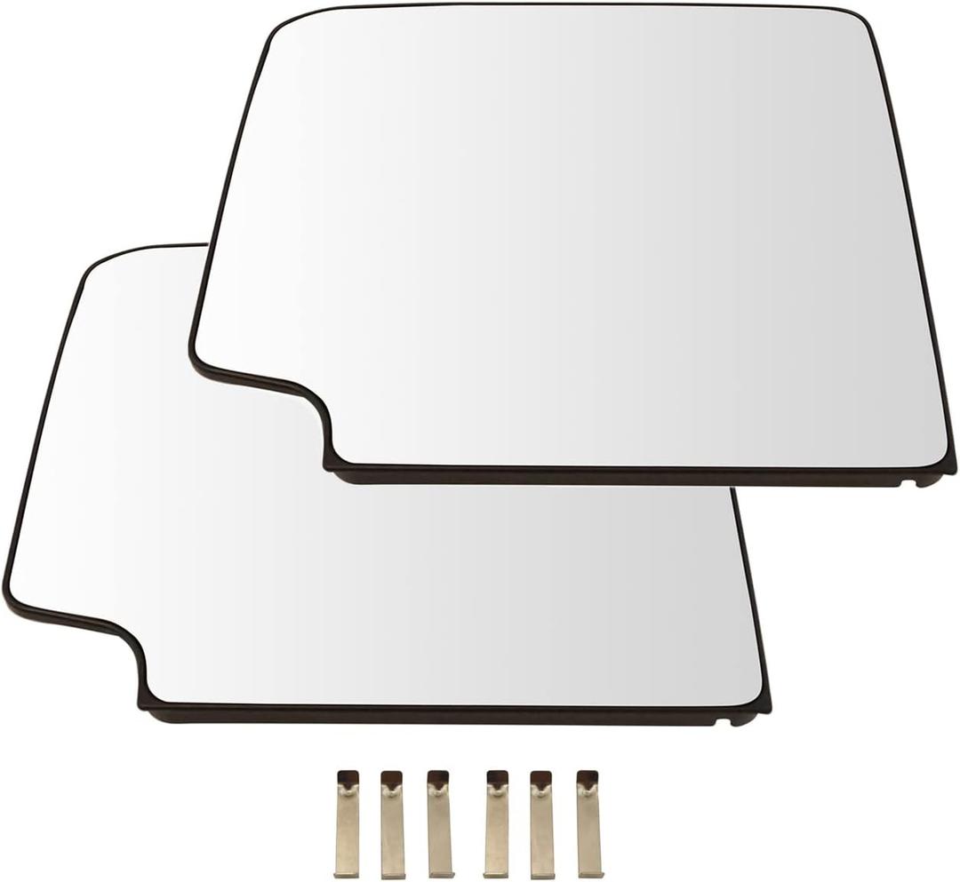 Trail Ridge Towing Mirror Glass Heated Upper LH RH Kit Pair for GM Pickup Truck