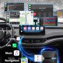 2026 Wireless Carplay Adapter-Android Auto Wireless Adapter 2 in 1, 5.4/6GHz Carplay Bluetooth Adapter Plug and Play Auto Reconnect, Mini Size with USB&Type-C Extension Cable,for iPhone & Android