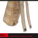 Water Bottle Bag, Outdoor Water Bottle Cover Water Bottle Drawstring Waist Hanging Water Bottle Bag for Men and Women (Black)