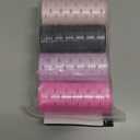 4 Pcs Hair Curlers Rollers 2 Inch Self Grip Holding Rollers Aluminium Core Curler Roller Hairdressing Curler for Long Medium Short Thick Fine Hair VolumeRose Red, Light Pink, Purple, Black