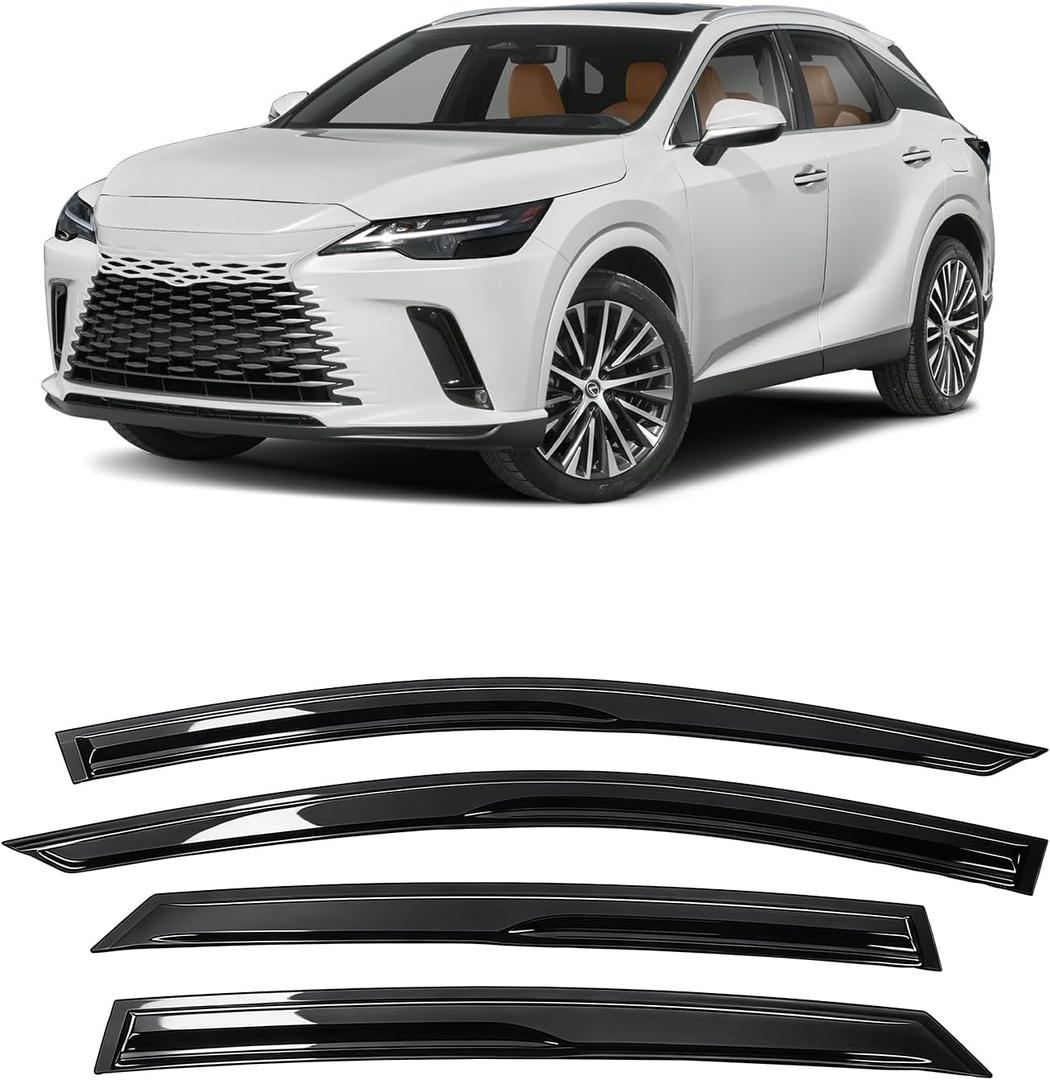MIALUTY® Window Visors Rain Guards for 2023-2026 Lexus RX350 RX350h RX500h, Out-Channel Vent Visors Heat Insulation Sun Shade Accessories for Cars