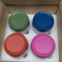 16 OZ 4Pack, Overnight Oats Jars with Lids, Glass Meal Prep Containers, Airtight Mason Jars for Breakfast, Yogurt Parfait, Salad & Smoothies, Leakproof and Reusable Food Storage Jars