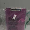 Sparkly Clipboard with Pen Holder, Clear Plastic Glitter Clip Board, Hanging Shiny Clipboards with Low Profile Metal Clip, Letter A4 Size for Taecher Women Office School (Rose Pink)