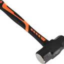 3 PCS 2lb 3lb 4lb Sledge Hammer, Heavy Duty Crack Hammer with Forged Steel Head and Shock Reduction Fiberglass Handle, Club Hammer for Demolition Work