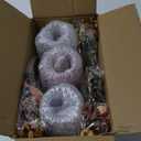 3 Pcs Mason Jar Centerpiece Table Decorations for Dining Table Decor Farmhouse Coffee Table Decor with Wood Tray and Led Light Table Centerpieces for Dining room Kitchen Living Bathroom,Orange