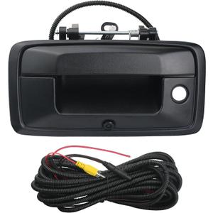 Backup Camera Tailgate Handle Rear View Camera Liftgate Latch Handle with Keyhole Compatible with 2014-2015 Chevrolet Chevy Silverado Sierra 1500 Replaces 23128692