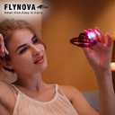 FLYNOVA Mini Drone for Kids Adults,Rechargeable UFO Flying Spinner with Lights,Birthday Party Cool Game,Indoor Outdoor Easy Operated Toys,Thanksgiving for Boys Girls Teens (Red)