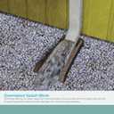 Suncast Decorative Resin Downspout Splash Block Rain Gutter Drain Extender, Light Taupe
