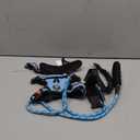 NESTROAD No Pull Dog Harness,Adjustable Oxford Dog Vest Harness with Leash,Reflective No-Choke Pet Harness with Easy Control Soft Handle for Small Medium Dogs(Medium,Blue) (Mneck 13-17" chest 17-25")