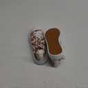 Adokoo Canvas Tennis Shoes for Women Low Top Casual White Flower Sneakers for Women Lace Up Fashion Comfortable Walking Shoes (Flower, 5.5)