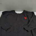 Sweater with Heart Design, Black, Large