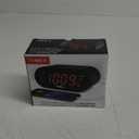 Timex Alarm Clock for Bedroom with FM Radio and 10 Station Presets, Clock Radio with Dual Alarms, USB Charger, Large Display, Sleep Timer, and Snooze  Black (T232B)