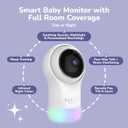 Hubble Connected Nursery Pal Glow Smart Connected, Wi-Fi Enabled Baby Monitor, View from Compatible Smartphone