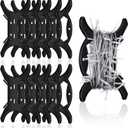 10 Pcs All Purpose Light Storage Holder Black Extension Cord Wrap Storage Reels Holiday Light Wire Spool Organizer and Hose Wind up for Cord Wire Garland