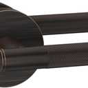 Asidrama 1 Pack Oil Rubbed Bronze Passage Door Handles, Door Lever with Door Knobs Indoor for Bedroom or Bathroom, Heavy Duty Door Handles Interior with Locks for Left Right Sided Doors