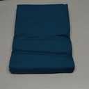 TEXAS LINEN CO. 100% Organic Cotton Percale Flat Sheet Queen Size - 1 PC Flat Sheet, Teal - Crisp, Cool and Strong Bed Linen, Top Sheets for Hot Sleepers, Luxury Breathable GOTS Certified Sheets