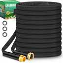 Lightweight Flat Garden Hose for Outdoor Watering, Car Washing, Wear-Resistant and Explosion-Proof PVC Cloth Covered Water Pipe (100FT)