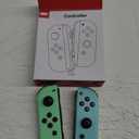 Replacement for Switch Controller Work with Switch/Lite/OLED,Wireless Gamepad Support Dual Vibration,6-Axis Gyro,Wake-up,Motion Controls,Screenshot, L/R (Green and Blue)