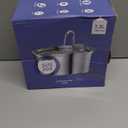 Cat Fountains for Drinking Stainless Steel: 108oz/3.2L Cat Water Fountain Led Light - Running Pet Water Fountain Filtered - GIOTOHUN Faucet Like Pet Water Fountains for Cats Indoor with 9 Filters