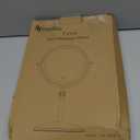 Vanity Mirror with Lights 7" Rechargeable 1x/10x Lighted Makeup Mirror Adjustable Height Double Sided Mirror with Lights 360Rotating Makeup Mirror