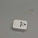 Universal Travel Adapter, International Travel Plug Adapter with 2 USB-C(PD 20W)  1 USB-A Ports, All in One Portable Adaptor, for USA, UK, EU, AU  224+ Countries (White) US