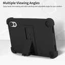 Case for Blackview ZENO 1 8-Inch Tablet Shockproof Silicone Protective Cover with Kickstand, Drop-Resistant Business Style (Black)