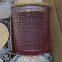 DARJEN 12 Pack Pink Candle Jars for Making Candles- 8 OZ Empty Glass Candle Making Jars with Bamboo Lids and Labels, Candle Containers Candle Making Jars for DIY Gifts