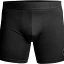 2 Pack Men's Premium Underwear Designed for your Board Shorts, Wetsuits, and Athletic Wear (Black, Small)